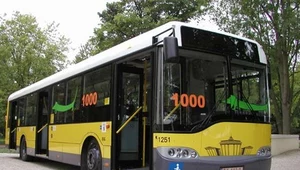 Hybrydowy autobus w Poznaniu