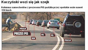 Kaczyński pędził 150 km/h!