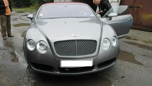 Bentley odnaleziony. Z dziurą