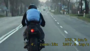 Ucieczka 21-latka na motocyklu