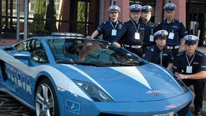 Polska drogówka i lamborghini