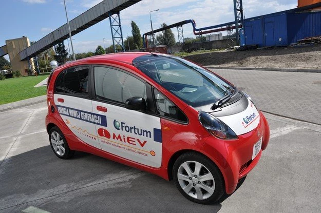 Mitsubishi i-MIEV w elektrowni