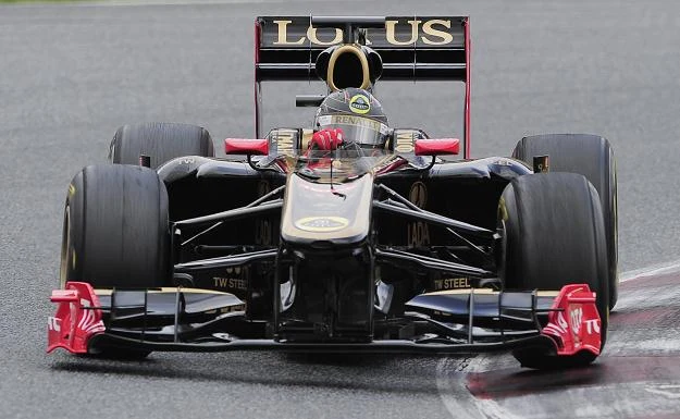 Heidfeld podczas testów Heidfeld podczas testów