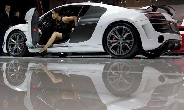 Audi R8 na wystawie w Nowym Jorku