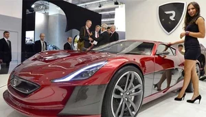 Rimac concept one na salonie samochodowym we Frankfurcie nad Menem