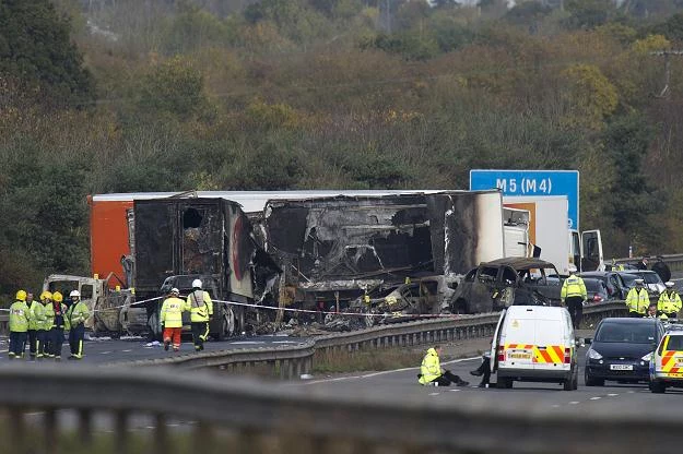 Wypadek na autostradzie M5