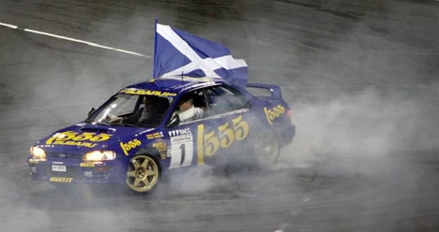 Alister McRae podczas  Race of Champions na Wembley.Rok 2007