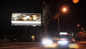 Billboard kampanii reklamowej PZU na którym występował  Wlodzimierz i Maciej Zientarski. Fot. Milon