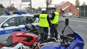 Motocykliści patrolowali ulice wraz z policjantami