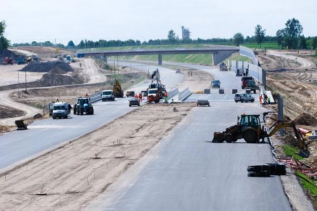 Prace na A2 między Strykowem a Konotopą / Fot: Łukasz Szeląg