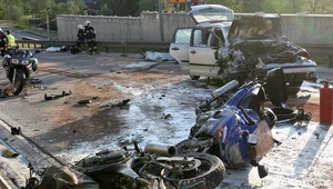 Tragedia na zakopiance. Zderzenie auta z 5 motocyklami