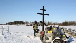 "Wariaci" pojechali zimą do Rosji. Na motocyklach