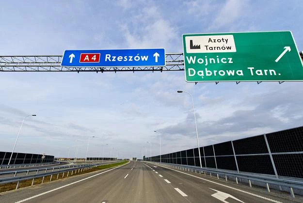 Autostrada A4 koło Wierzchosławic / Fot: Piotr Tracz