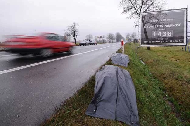 Zegar drogowy śmierci. Akcja GDDKiA. Fot. Przemysław Jach