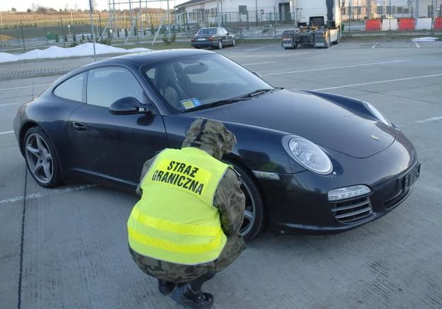 Kradzione Porsche / Fot: Straż Graniczna