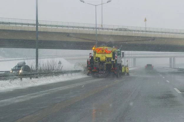 Policja szuka świadków rzucania śniegu z wiaduktów / Fot: Tadeusz Koniarz