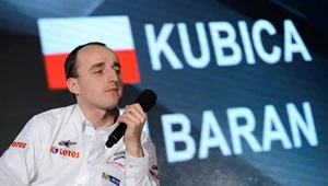 Robert Kubica podczas konferencji prasowej