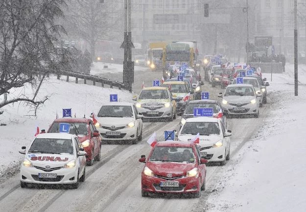 Protest instruktorów w Gdańsku / Fot: Przemek Świderski