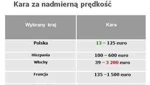 Jedziesz na urlop za granicę? Oto obowiązujące prędkości