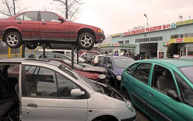 Samochody są demontowane. Ale nie zawsze legalnie / Fot: Jan Bielecki