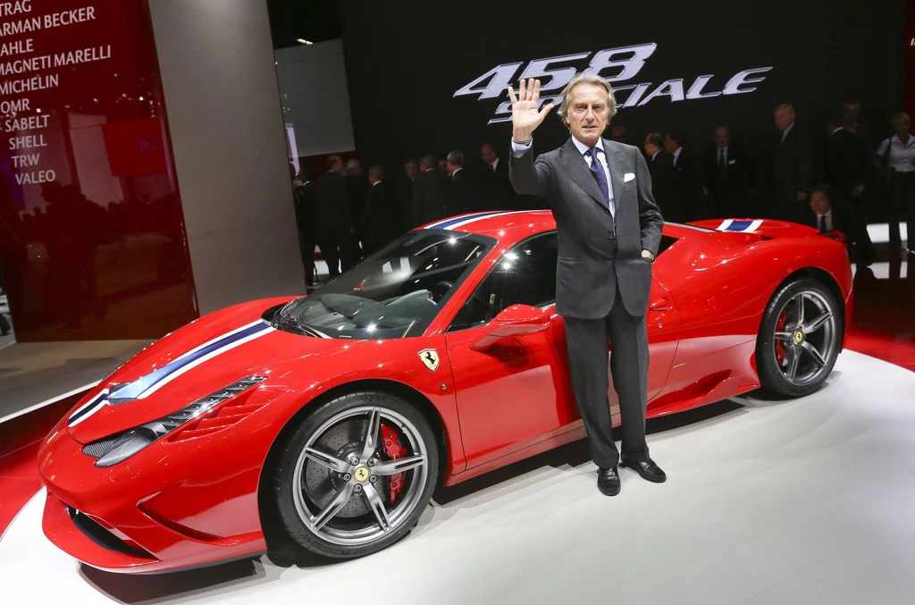 Luca Cordero di Montezemolo i Ferrari 458 Speciale 