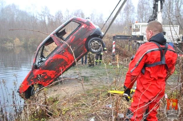 Punto, którym został potrącony rowerzysta Punto, którym został potrącony rowerzysta