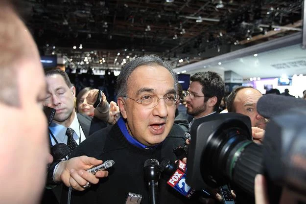 Sergio Marchionne, szef Fiata i Chryslera na salonie w Detroit był rozchwytywany