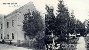 Milęcice na archiwalnej, niemieckiej pocztówce