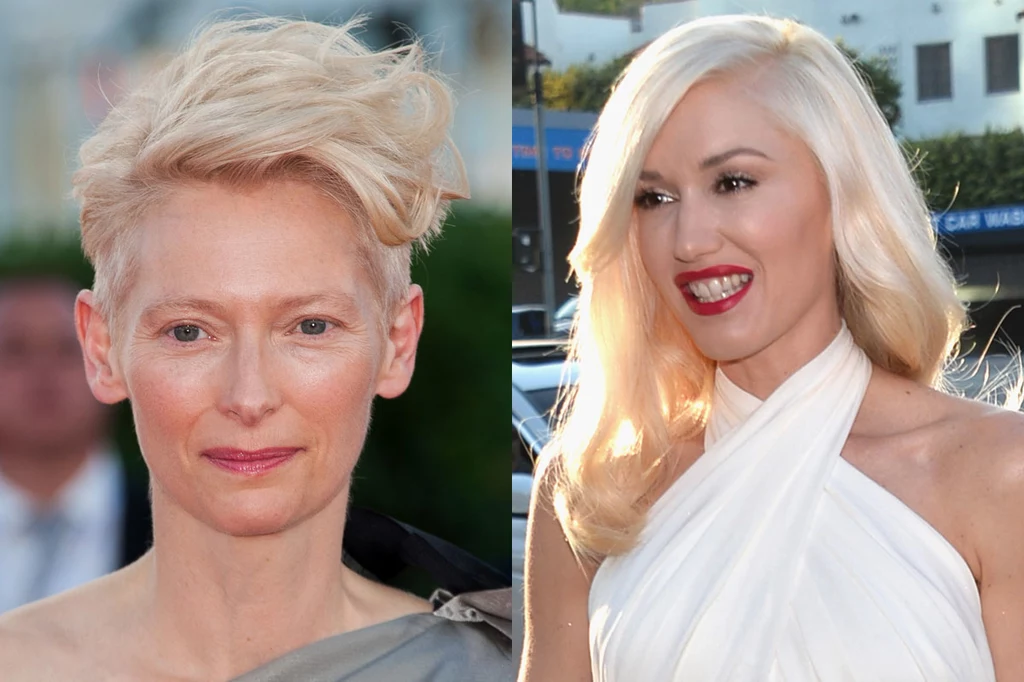 Te gwiazdy uwielbiają różne odcienie blondu: Tilda Swinton i Gwen Stefani