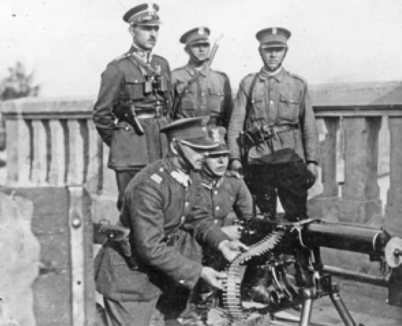 Zamach majowy 1926 r. Szwoleżerowie Józefa Piłsudskiego na moście Poniatowskiego