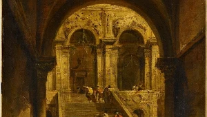 "Schody pałacowe", Francesco Guardi 