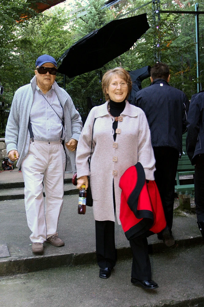 Irena Santor i Zbigniew Korpolewski na festiwalu w Sopocie