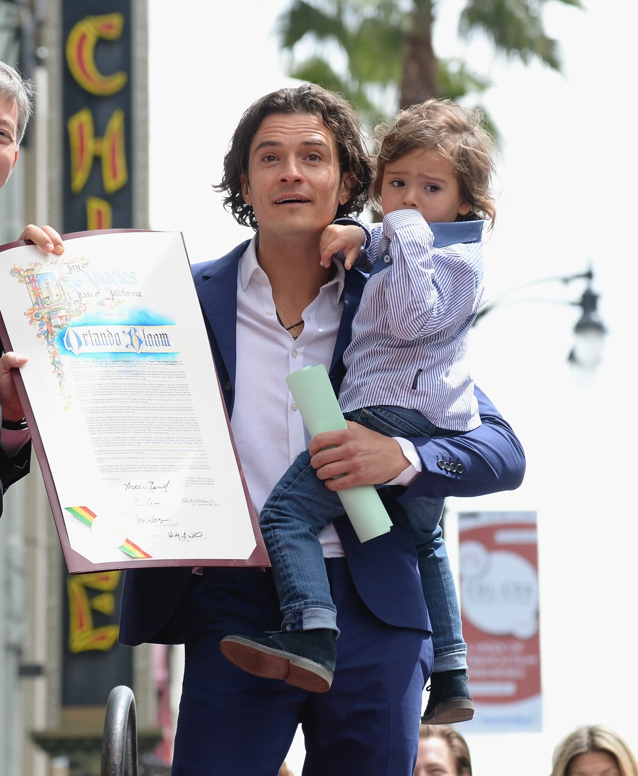 Orlando Bloom z synkiem