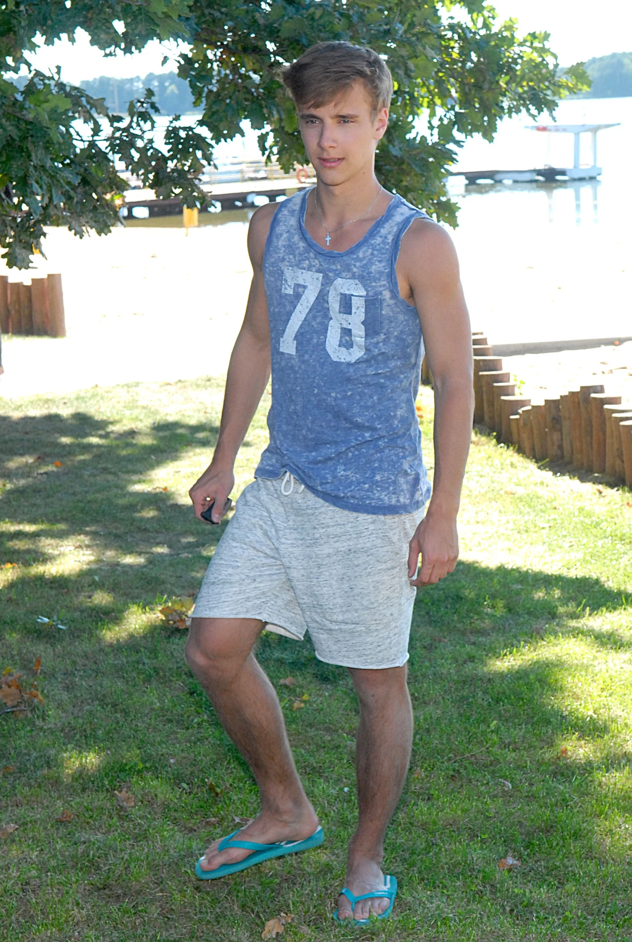 Maciej Musiał na planie "rodzinki.pl"