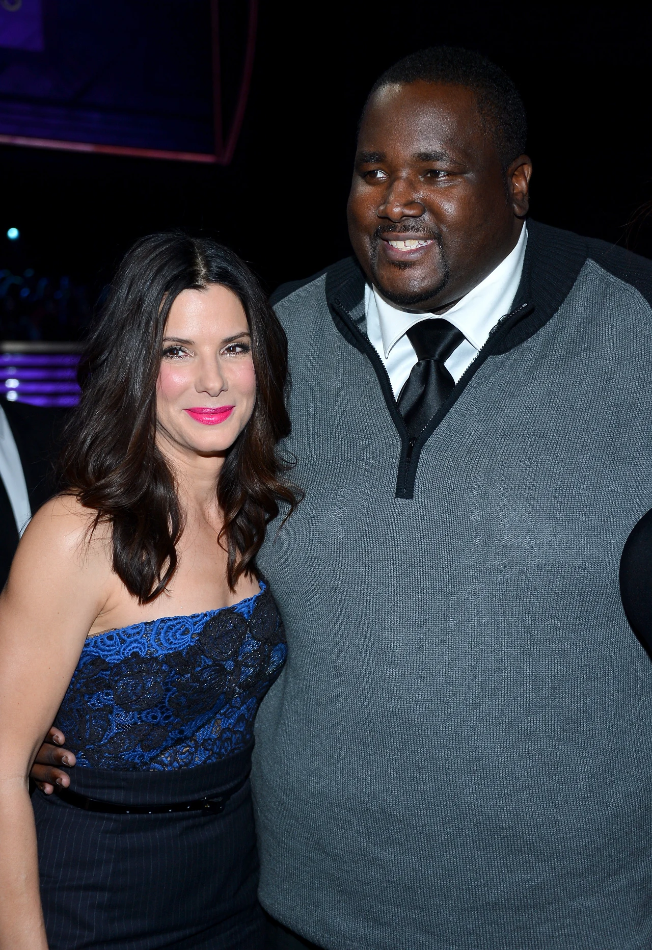 Quinton Aaron i Sandra Bullock Quinton Aaron i Sandra Bullock