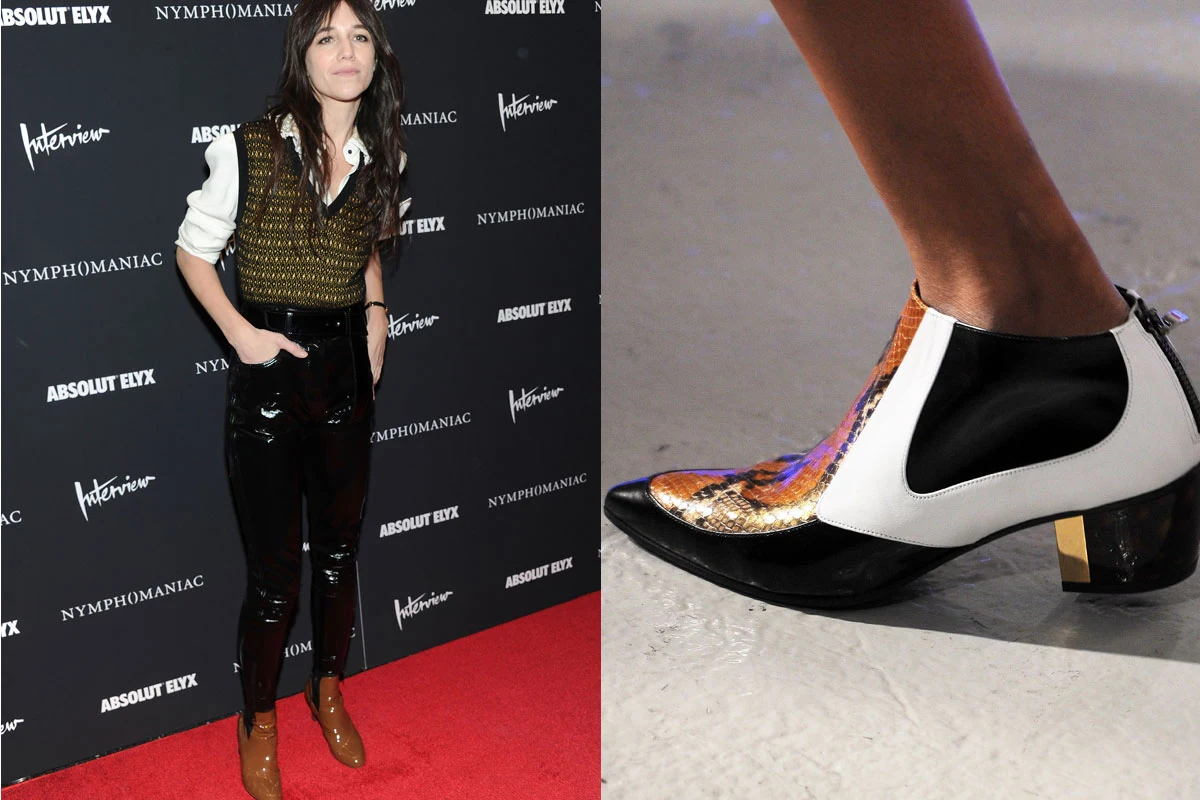 Lakierowane botki Charlotte Gainsbourg z kolekcji Louis Vuitton i krótkie kowbojki Rodarte must have sezonu/fot. Getty Images/EastNews Zeppelin Lakierowane botki Charlotte Gainsbourg z kolekcji Louis Vuitton i krótkie kowbojki Rodarte must have sezonu/fot. Getty Images/EastNews Zeppelin