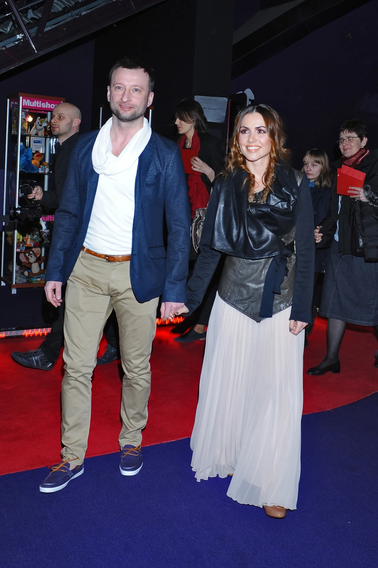 Marta Żmuda-Trzebiatowska i Adam Król na premierze "Królewny śnieżki"