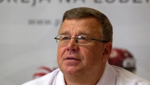 Trener hokejowej reprezentacji Polski Igor Zacharkin