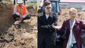 Na jaw wyjdzie, że policja dostała zgłoszenie, jakoby Zdybicka miała zamiar sprofanować szczątki!
