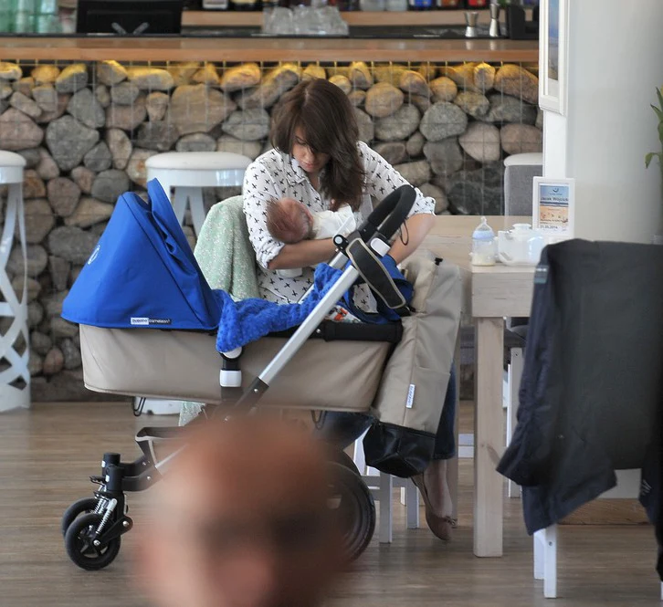 Jarosław Wałęsa z synem i żoną Eweliną