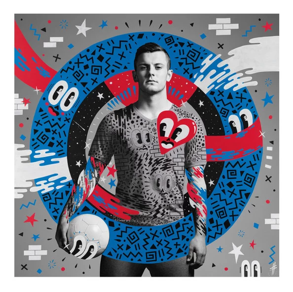 Jack Wilshere, autor grafiki - Hattie Stewart Jack Wilshere, autor grafiki - Hattie Stewart