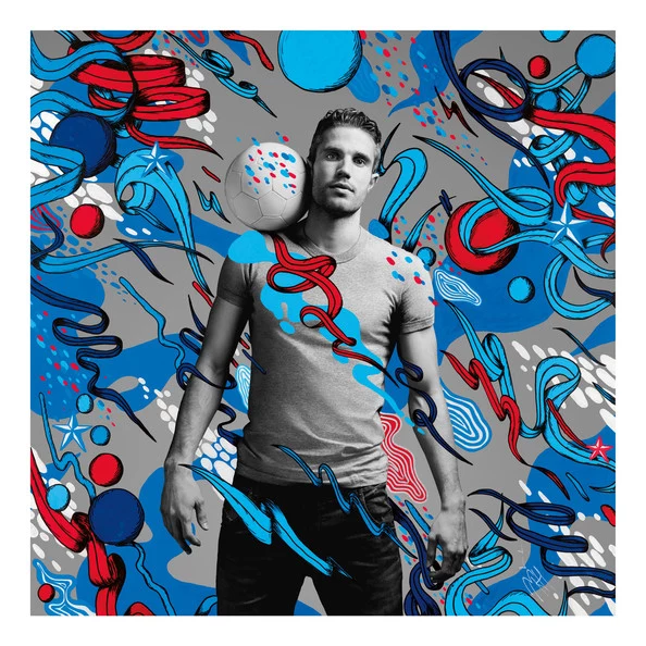 Robin van Persie, autor grafiki - Merijn Hos Robin van Persie, autor grafiki - Merijn Hos