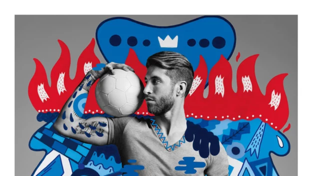 Sergio Ramos, autor grafiki - Zosen