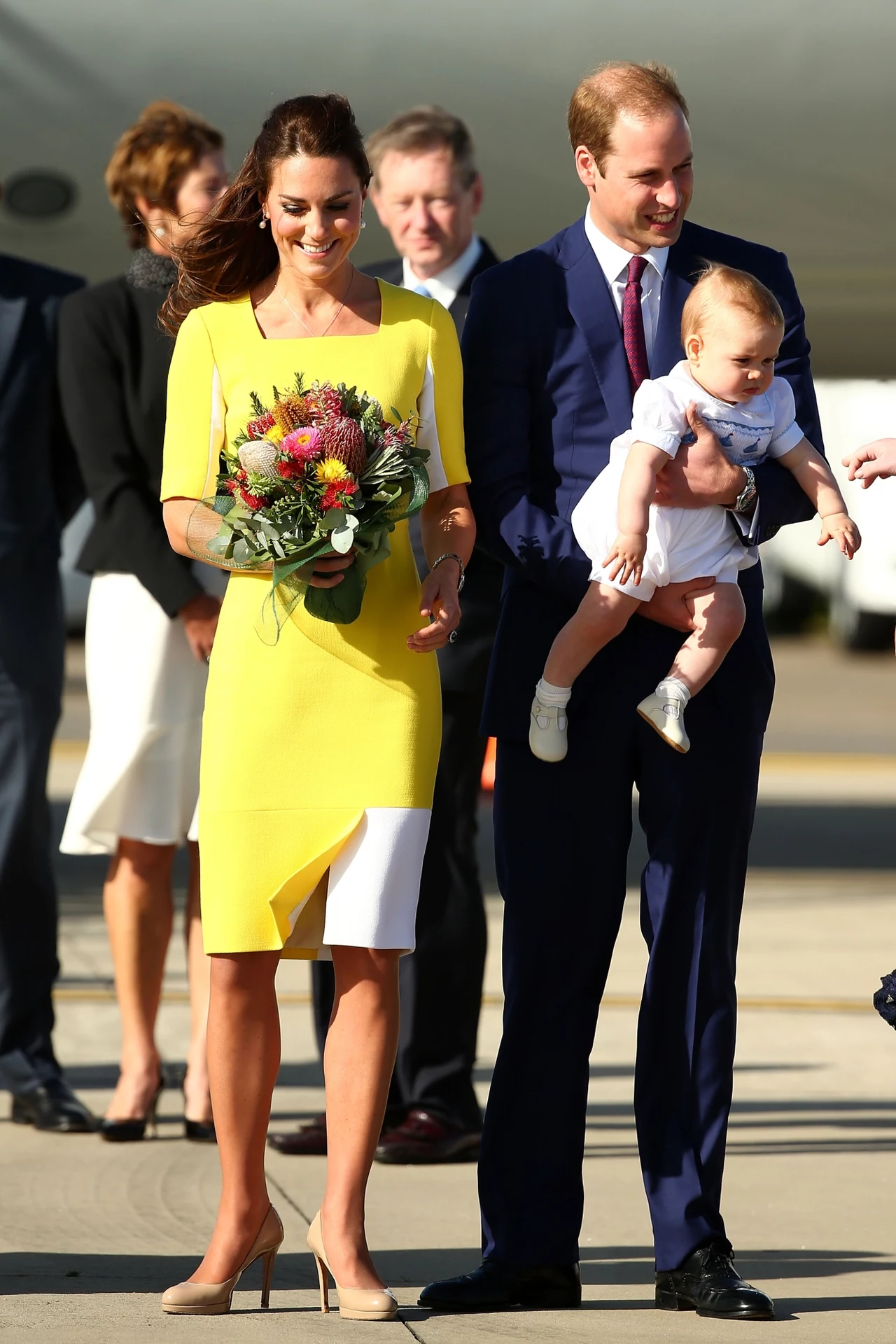 Księżna Kate, książę William i George Księżna Kate, książę William i George