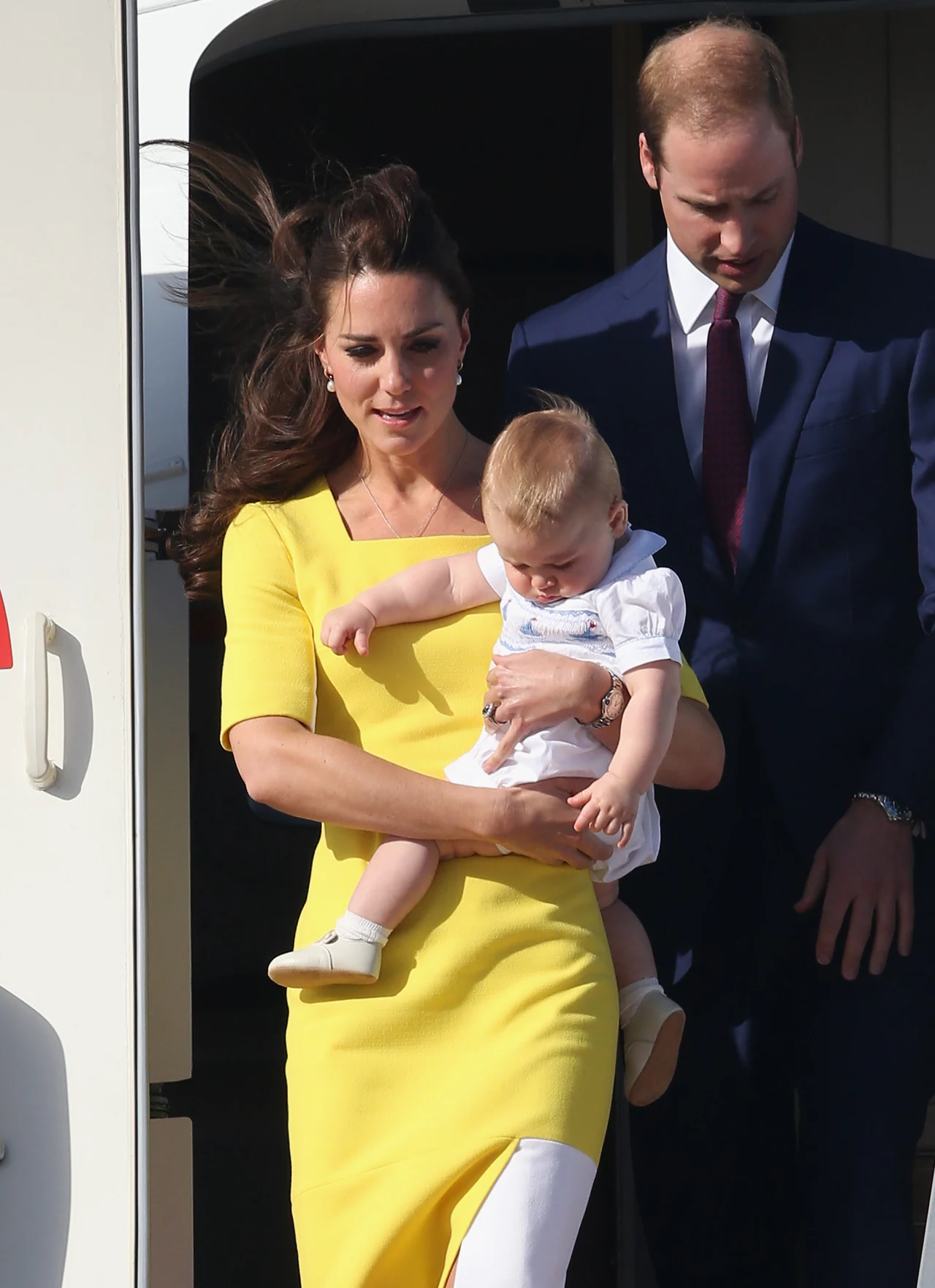 Księżna Kate, książę William i George Księżna Kate, książę William i George