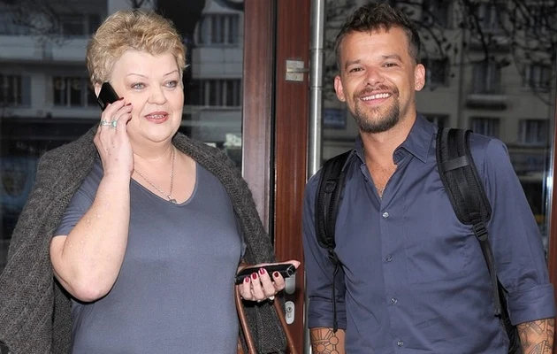 Michał Piróg z mamą Michał Piróg z mamą