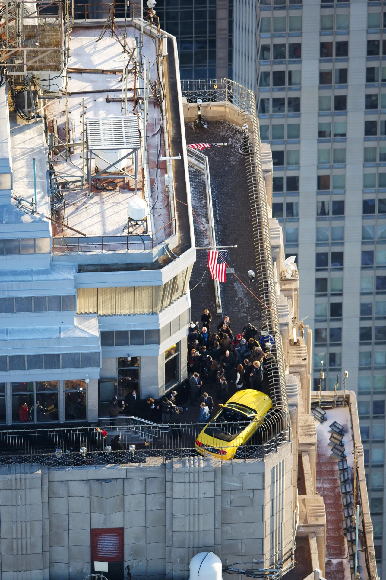 Ford Mustang na tarasie Empire State Building w Nowym Jorku - rok 2014 Ford Mustang na tarasie Empire State Building w Nowym Jorku - rok 2014