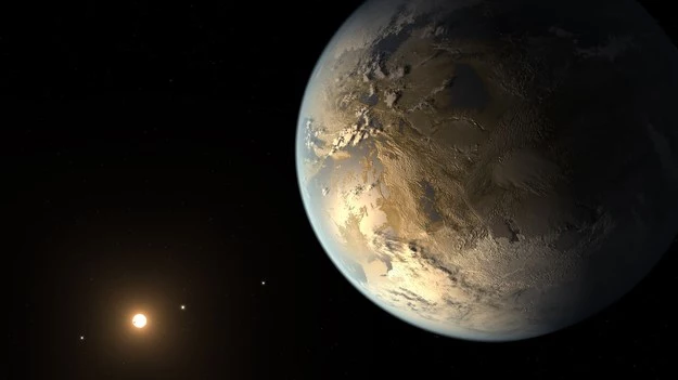 Artystyczna wizja planety Kepler-186f