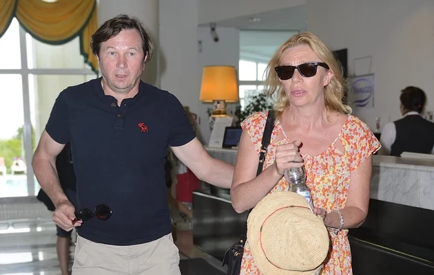 Piotr Cyrwus z żoną Piotr Cyrwus z żoną