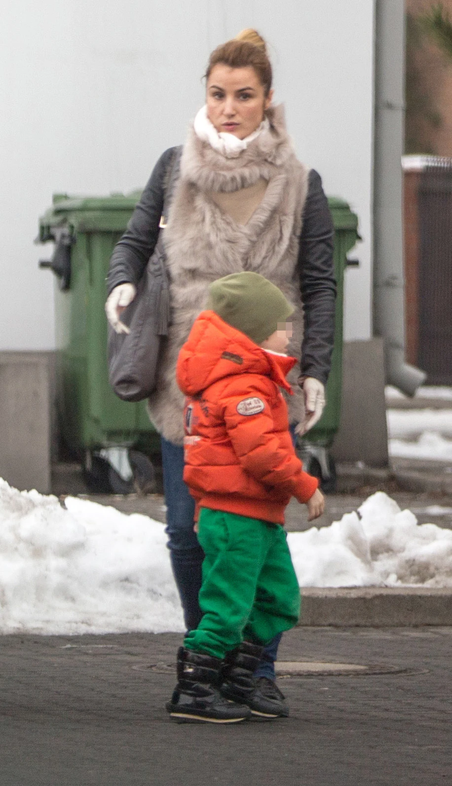 Joanna Brodzik z synem Joanna Brodzik z synem